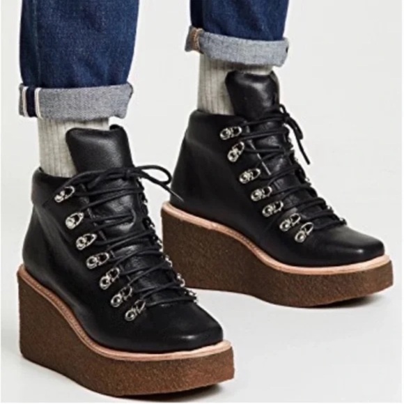 Jeffrey Campbell Viajar Wedge Hiker Bootie - Picture 3 of 13